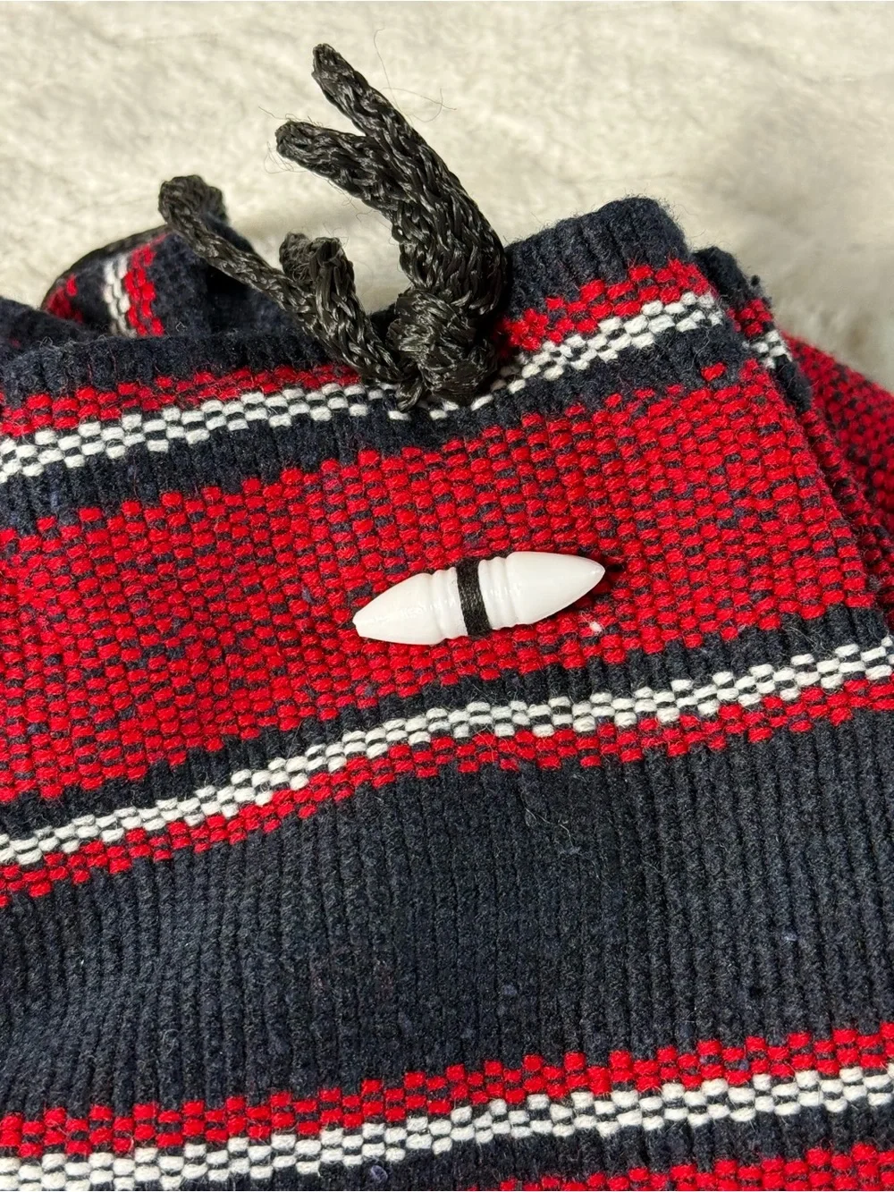 Houston Texans Handmade Woven Drawstring Backpack Cinch Bag NFL Fan NWOT